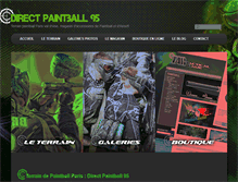 Tablet Screenshot of directpaintball95.com